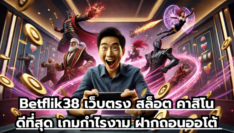 Betflik38 เว็บตรง สล็อต คาสิโน ดีที่สุด เกมกำไรงาม ฝากถอนออโต้ โบนัสฟรี ไม่อั้นทุกวัน