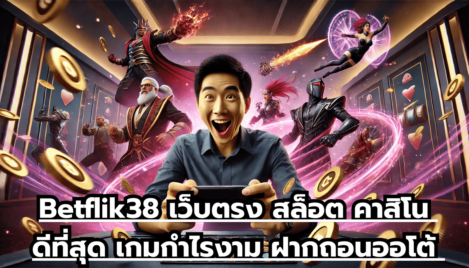 Betflik38 เว็บตรง สล็อต คาสิโน ดีที่สุด เกมกำไรงาม ฝากถอนออโต้ โบนัสฟรี ไม่อั้นทุกวัน